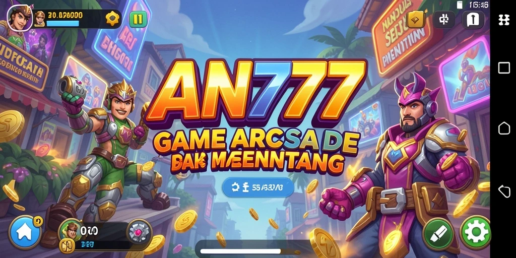 Tampilan gameplay AN777 yang penuh aksi dan tantangan.