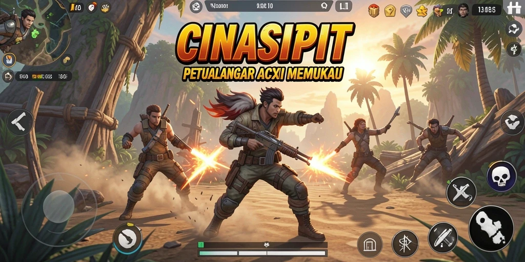 Tangkapan layar menunjukkan aksi seru dan intens dari CINASIPIT.