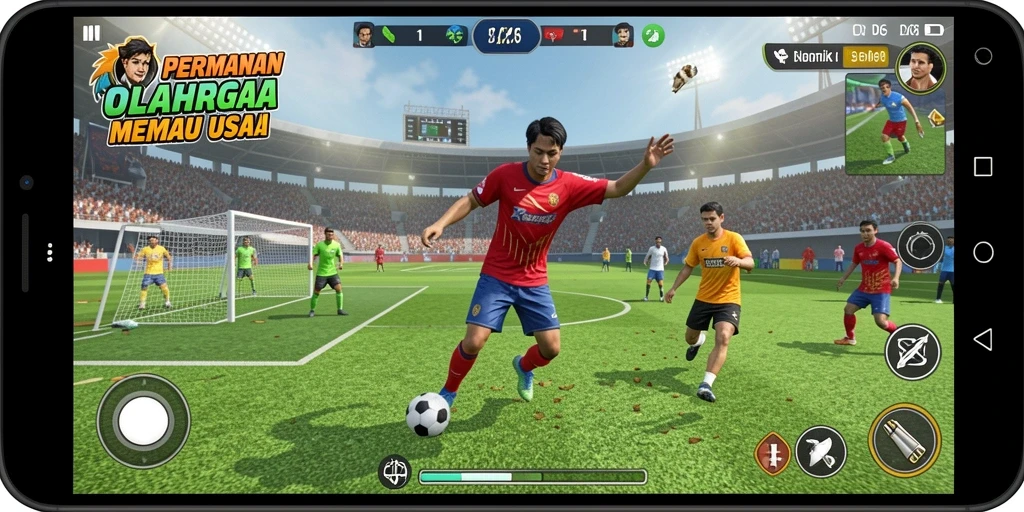 Gameplay menarik di D06 dengan berbagai olahraga yang seru.