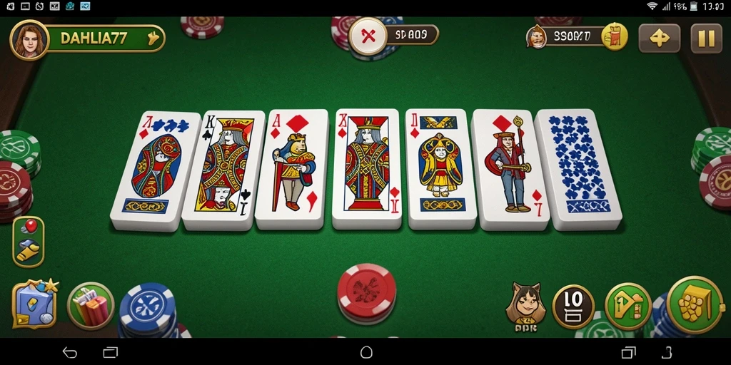 Screenshot DAHLIA77 menunjukkan momen seru saat bermain Domino.