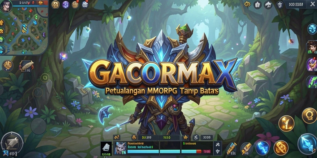 Tampilan gameplay mendebarkan dari GACORMAX dalam petualangan MMORPG.