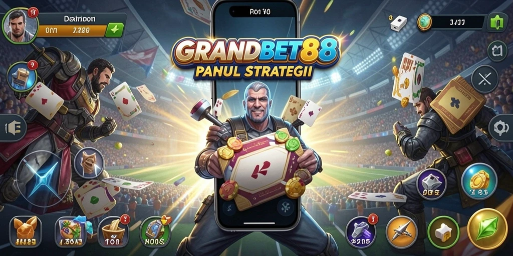 Tampilan gameplay menegangkan di GRANDBET88 dengan strategi taruhan yang seru.