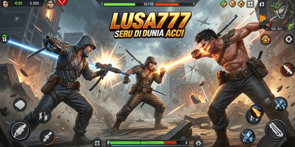Gameplay LUSA777 dengan pertarungan seru yang mendebarkan.