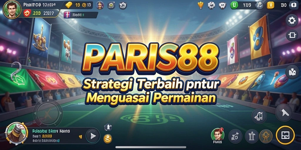 Tampilan layar saat bertempur dengan strategi cerdas di PARIS88.