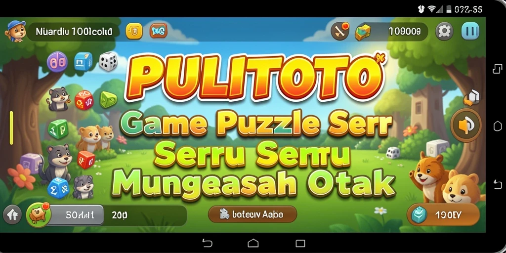 Tampilan awal gameplay PULITOTO dengan teka-teki menarik.