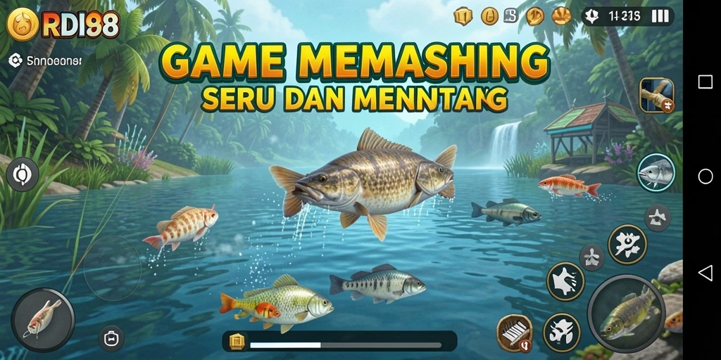Tampilan gameplay RDI88 yang menakjubkan saat memancing.