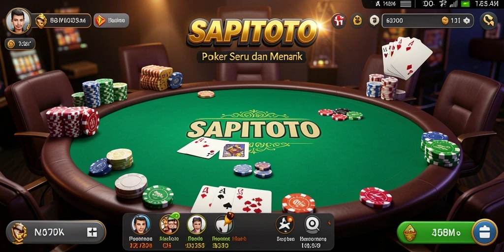 Tampilan gameplay menyenangkan dan interaktif dalam SAPITOTO.