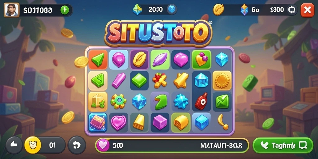 Gameplay seru dalam SITUSTOTO dengan tantangan Match-3.