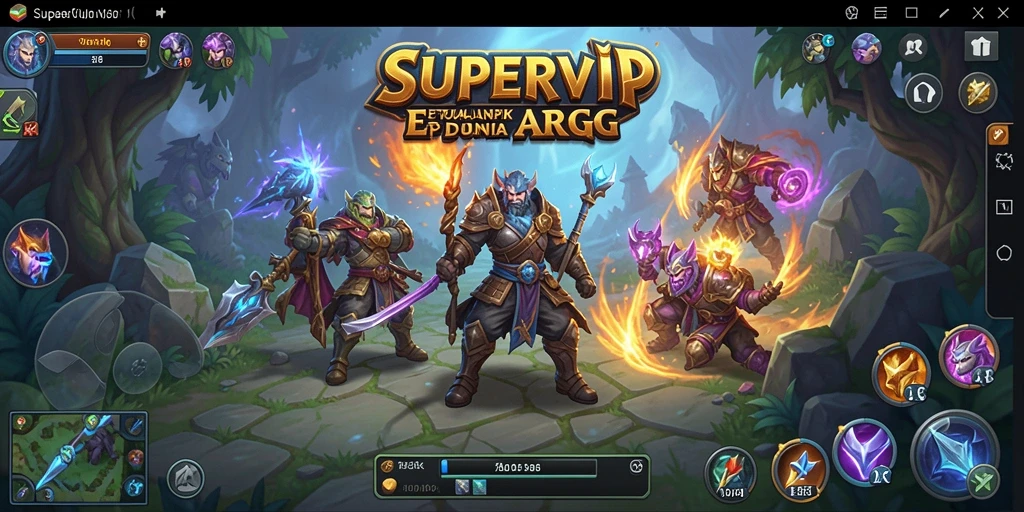 Tampilan gameplay seru dalam SUPERVIP, penuh aksi dan strategi.